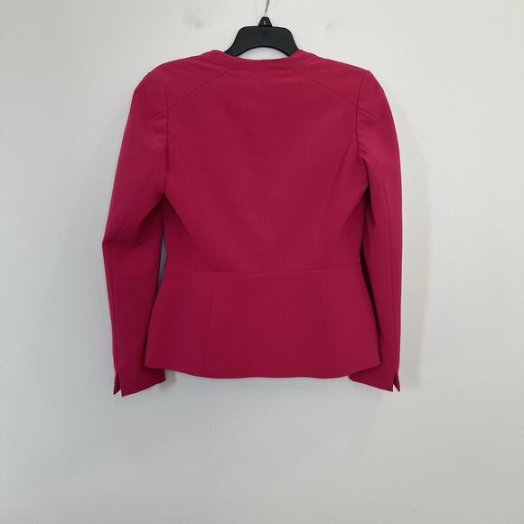 Albert Nipon Hot Pink Women’s Blazer Size 4 One Button Closure - Picture 2 of 7